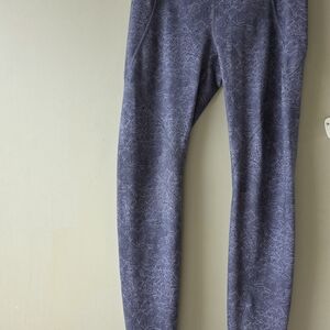 Gray Patterned Leggings